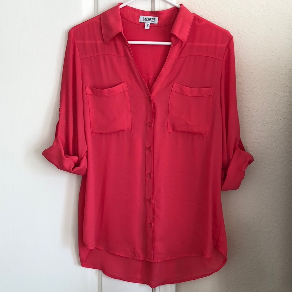 Express Portifino Shirt Pink Size M